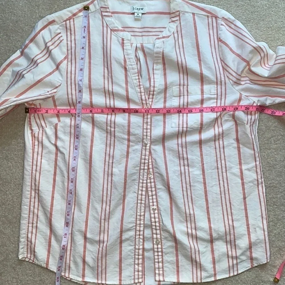 NWOT!J.Crew Striped Button Down Top!